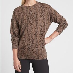 Athleta Balance Pullover – Coffeehouse Boa – Size Large – Like New